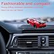 VPOUERY Drift Car Rotierendes Ornament–Legierungs-Modellauto-Armaturenbrett-Wackelkopf–Spin & Follow-Fahrzeugdekoration for den Auto-Innenraum for Auto-Enthusi（Rose）