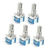 PRETYZOOM 5pcs Metal Body Rotary Compact Digital Potentiometer for Versatile Control Homes Offices and Industry Easy to Use with Precise Tuning