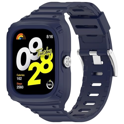 [Comtax] for Redmi Watch4 �Ή��o���h TPU�� ��̌^ �o���h+�ی�P�[�X �x���g �ւ��o���h �X�|�[�c�x���g �h�� �y�� �E���ȒP (��)