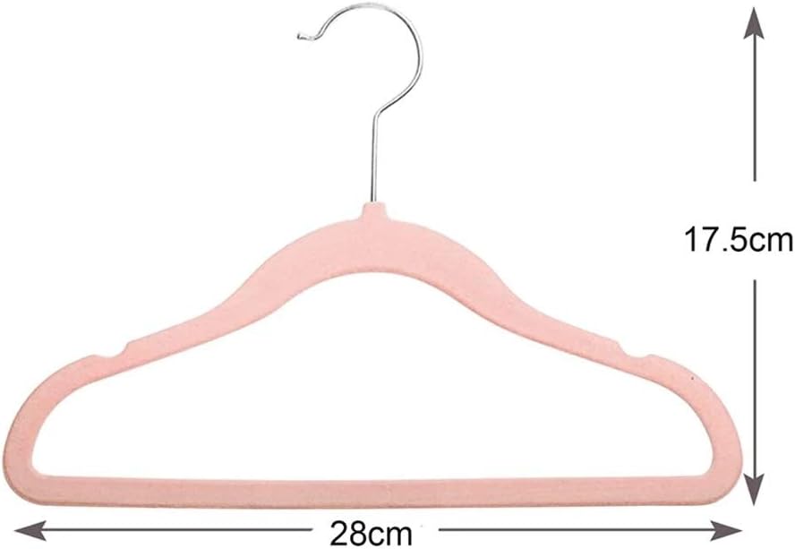 JSEIAJB Flocking Baby Hangers,Non-Slip Kids with Swivel Hook, Notched Shoulder Design for Children Clothes,30 Pack