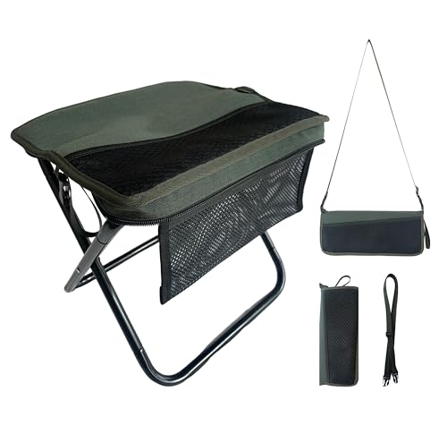 Portable Stool, 1.21lbs Lightweight Foldable Backpack Stool,