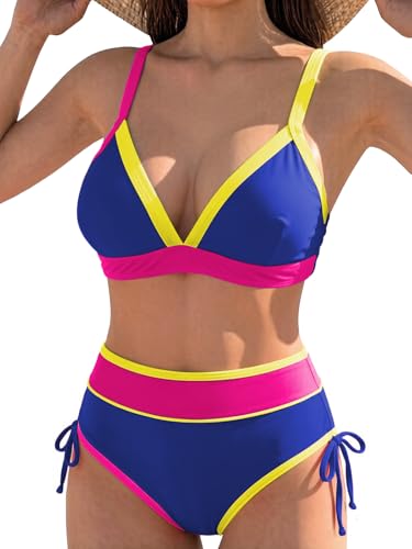 JFAN Costume da Bagno Donna Due Pezzi Push Up Imbottito