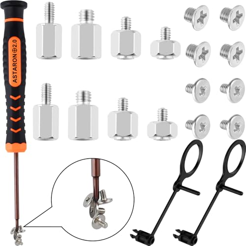 ASTARON M.2 SSD Screws Kit PCIe NVMe M.2 SSD Mounting Screw Kit for Asus Gigabyte ASRock or MSI motherboards