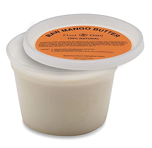 image for Plant Guru Raw Mango Butter 16 oz. / 1 lb. - 100% Pure Natural Unrefin