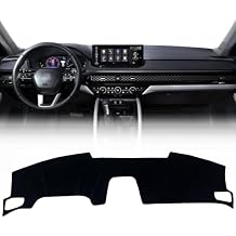 Custom Fit Dashboard Black Center Console Cover Dash Mat Protector Sunshield Cover Pad Carpet Compatible with Honda Accord 2022 2023 2023 Sport Touring EX-L Black
