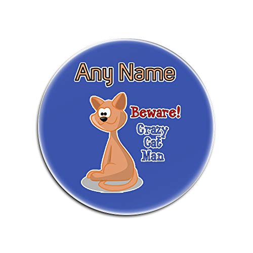 Dessous-de-verre en verre anti trace table motif chat bleu