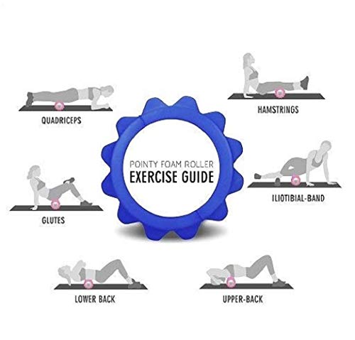 Image of Bodylastics 33cms Foam Roller for Deep Tissue Massage, Relief from Sore Muscles Pain, Pre & Post Exercise Fitness Workout Sessions