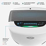 Vornado Purificador de ar PCO575DC com verdadeira filtragem HEPA e carbono para capturar alérgenos, fumaça e odores e tecnologia patenteada Silverscreen ataca vírus, sala inteira, branco glide