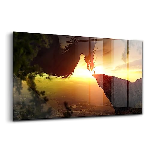 Peinture sur verre coloré 100x50cm pour créer une ambiance salon moderne et fantastique