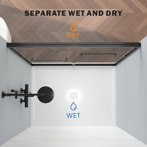 Enso Senka Shower Doors 56-60 Inch W X 72 Inch H Semi Frame Double Sliding Bathroom Glass Shower Door thumb #6