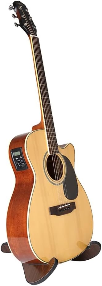 Foldable Stand Musical Enjoyable Instrument Portable Holder Stand Wooden Supplies Folk Classical Acoustic Guitar (Color : As Shown Size : One Size)