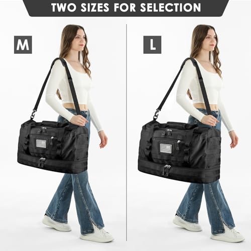 Image of Travel Bag for Men Women, Large Gym Bag & Tactical Duffle Bags for Travel