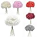 FSYX Flor Artificial 7cm Rosa Blanca Artificial PE Espuma Rosa Decoración de...