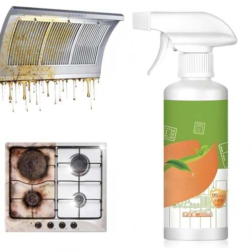 Fly Clease Multi-Purpose Cleaner300 ml Natural Enzyme Formula for Household Appliances, Multi-Purpose Cleaner for Hood, Oven, Stove & More, Gentle Formula for Daily Cleaning,Fresh & Easy Wipe Clean