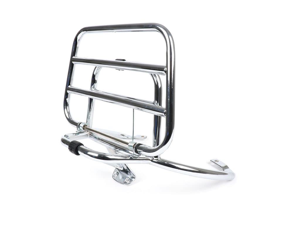 MOTONOSTRA Gepäckträger chrom klappbar hinten kompatibel Vespa Primavera 50 125 150 IGET ABS Sprint