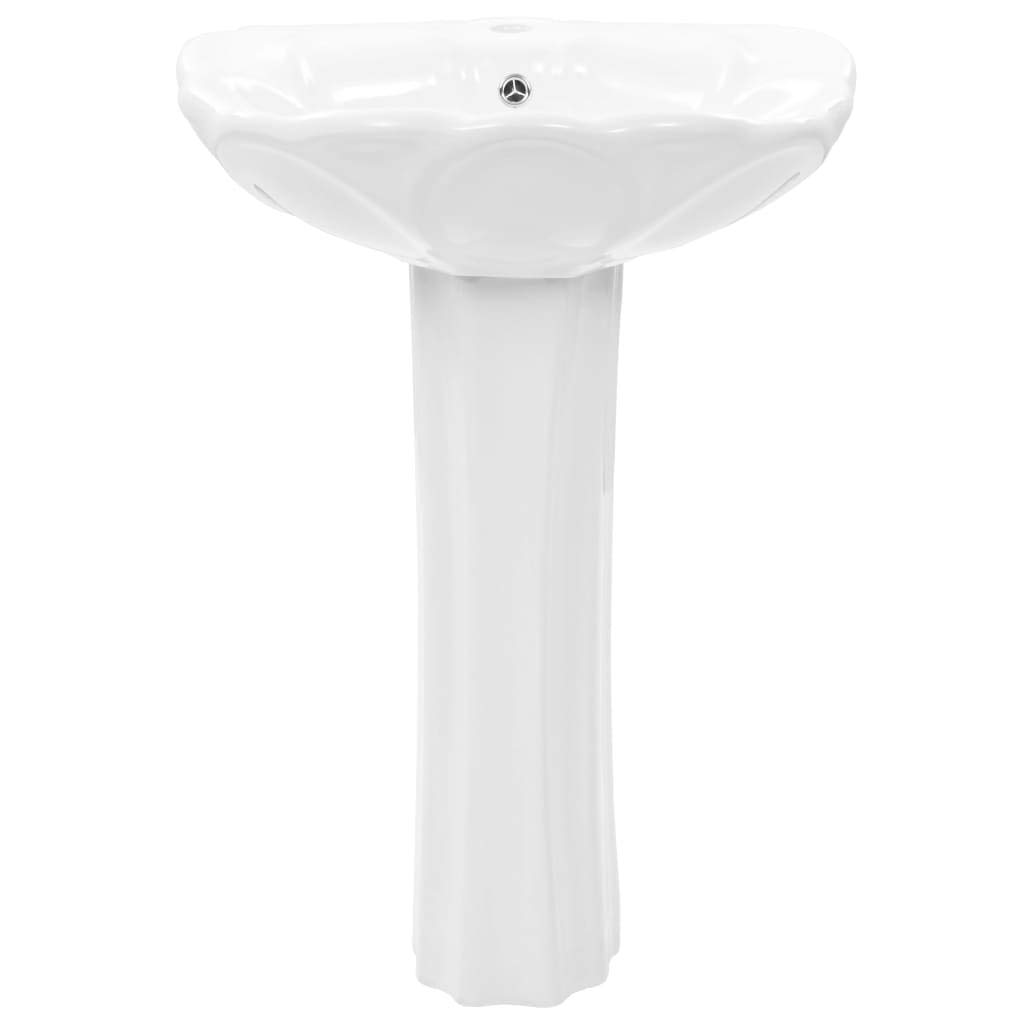 ShGaxin Lavandino a Colonna in Ceramica Bianca 580x510x200 mm,Lavandino,Lavandino Bagno,Lavandini Bagno,Articoli idraulici-143005
