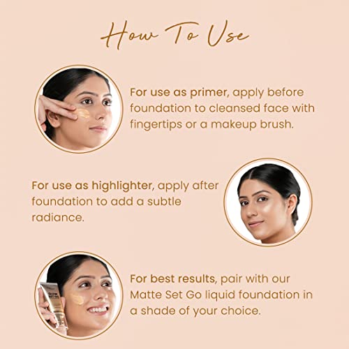 Earth Rhythm Glow Set Go Multipurpose Strobe Cream Spf 50 PA++++ | Primer, Highlighter, Moisturizer | Cocoa Butter, Vitamin E - Golden Glow - 40ml - Image 5