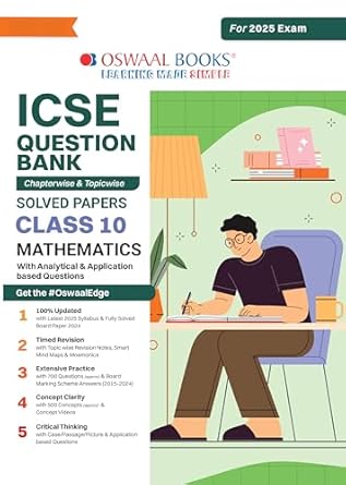 Oswaal ICSE Question Bank SOLVED PAPERS | Class 10 | Mathematics | For ...