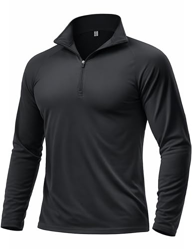 Boladeci Men's Quarter Zip Fleece Pullover Shirt