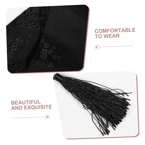 Kimono Embroidered Waist Belt: Japanese Embroidered Wide Waistband Girdle - Waistband with Tassel Yukata Kimono Accessories3