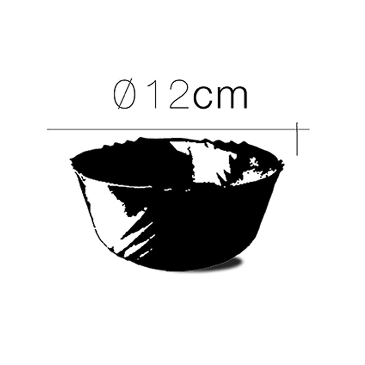 Lot de 24 bol de service, bols à soupe, bols à dessert - Ø 12 cm