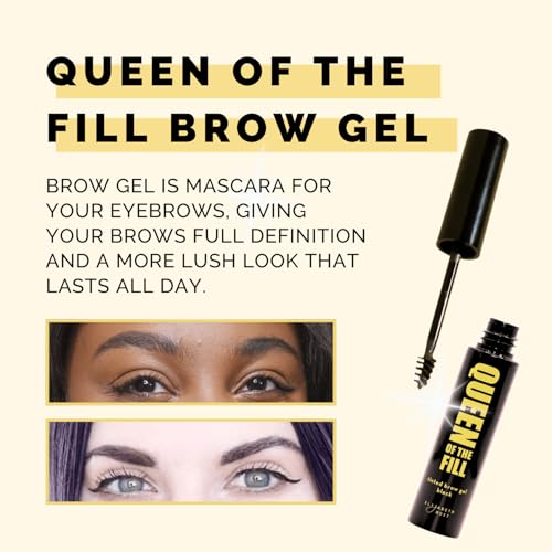 Image of Elizabeth Mott Queen of the Fill Tinted Eyebrow Gel - Blonde, 4g | Brow Filler for Fuller Looking Brows, Covers Grays, Water-Resistant, Smudge-Proof, Cruelty-Free, Blonde Shade
