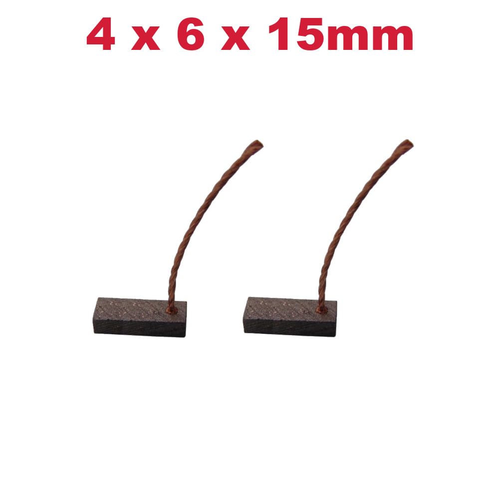 2x Motorkohlen 4,4x6x14mm - Kohlebürsten Für Auto Motoren & Elektrowerkzeuge