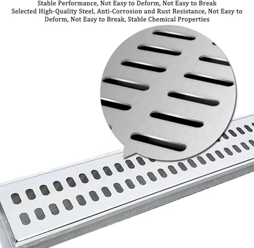 Canal de tranchée de drainage avec grille en acier inoxydable - 4