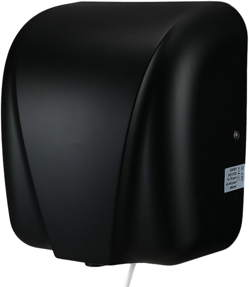 Commercial Hand Dryer Automatic Sensor Hand Dryer Fast Dry in 10s Constant Temperature Heating & Power-Off Protection Wall Mounted Electric Hot Air Hand,Black