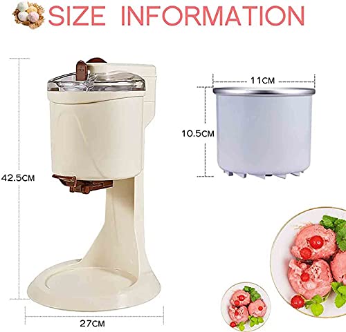 Eismaschine Mit Kompressor, Softeismaschine Für Zuhause Ice Cream Machine, 1L Große Kapazität Speiseeisbereiter Für… – Bild 6