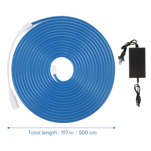 Tira de Luz LED Flexible Azul 5m con Fuente AC110V miniatura 2