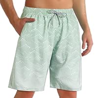 ELETOP Men's Swimming Shorts Swim Trunks Quick Dry Board Shorts Men Performance Beach Shorts Surfing Shorts with Mesh Lining S-4XL