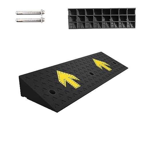 Car rubber curb ramps, sill ramps, door ramps, climbing mats, car ramp mats, motorcycle ramp mats, rubber/plastic two materials are optional, suitable for home, steps, stairs, doorways, garages ( Colo miniatura 1