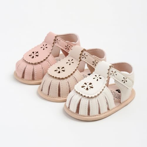 Image of Infant Baby Girls Boys Summer Sandals Premium Unisex Non Slip Rubber Soft Sole Breathable Toddler First Walker Outdoor Beach Shoes