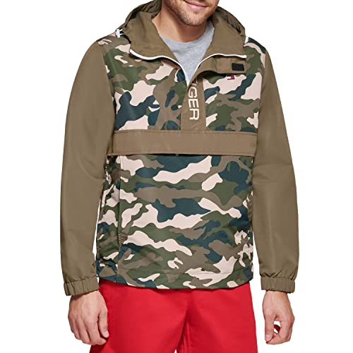 Image of Tommy Hilfiger Men's Retro Lightweight Taslan Popover Jacket