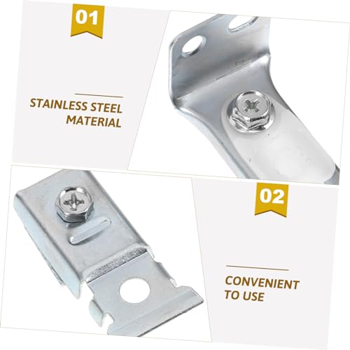 Kit de Herrajes para Puerta Plegable TEHAUX 1 Set Repuesto para Puertas de Clóset de Acero Inoxidable Plata Fácil de Instalar miniatura 6