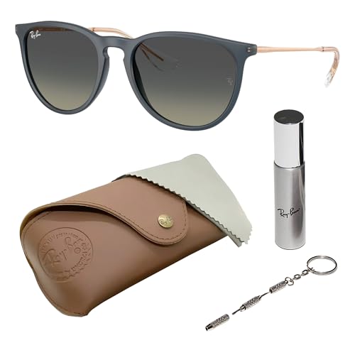 Image of Ray-Ban RB4187F CHRIS LOW BRIDGE FIT Square Shape Sunglasses for Women with Official RayBan Eyewear Kit
