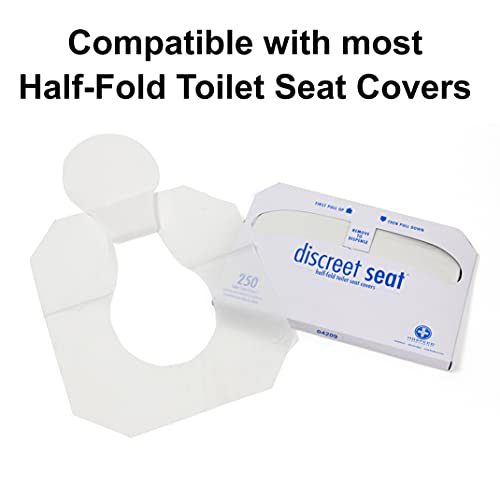 Image of Hospeco Health Gards TSC-1W Half-Fold Toilet Seat Cover Dispenser, Wall Mount, White