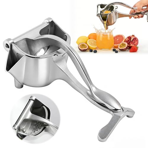 Manual Citrus Juicer Hand Press, Aluminum Alloy Lemon Squeezer