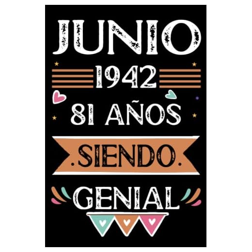 CUADERNO, Junio 1942, 81 Años Siendo Genial: Libro de visitas, cuaderno, 110 páginas de felicitaciones, idea de regalo, regalo Para la esposa, novia, mujer, La madre