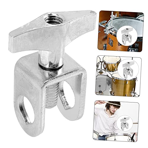 Abaodam 4pcs Abrazadera de trinquete para soportes de cowbell Clip de montaje para kits de batería Accesorios de abrazadera miniatura 5