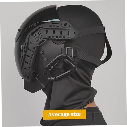 Masque punk décoratif en polycarbonate avec détails de guidage cyber