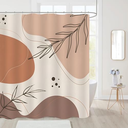 Scandinavian Minimalist Shower Curtains for Bathroom, Slow Life StyleNordic Simplicity