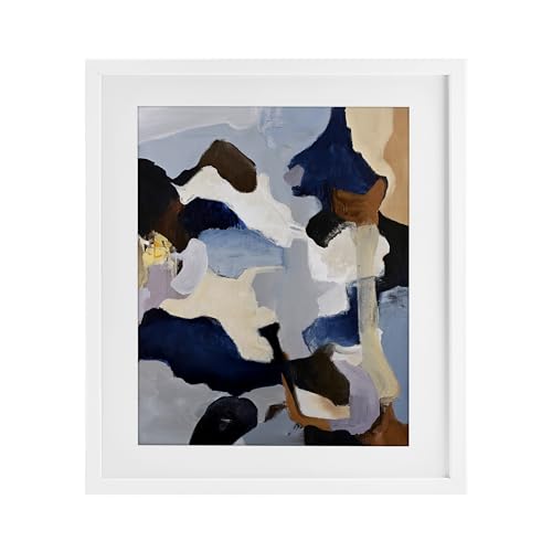 Affiche sous verre Cool Tones Composition pour bureau moderne