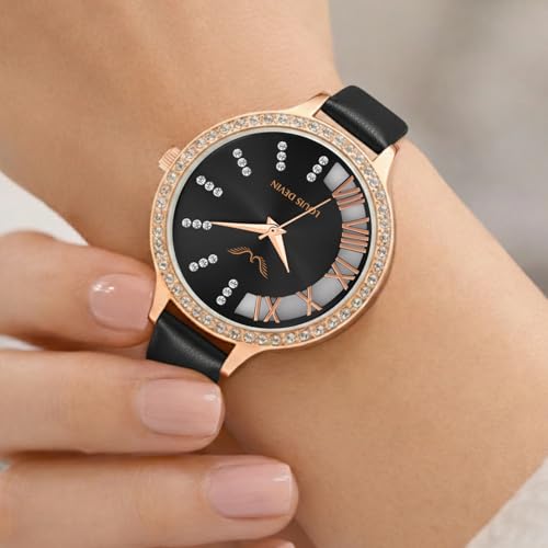 Image of LOUIS DEVIN Pink /Beige /Brown /Black Faux Leather Strap Analog Wrist Watch for Women (Silver /Rose Gold /Brown /Black Dial) | LD-CP501