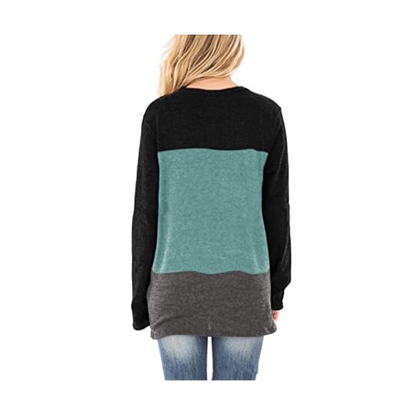 SAMPEEL-Womens-Casual-Tunic-Tops-Twist-Knot-Pullover-Shirts SAMPEEL Womens Fall Tops Casual Tees Shirts Autumn Sweaters Tunics Leggings Black L…