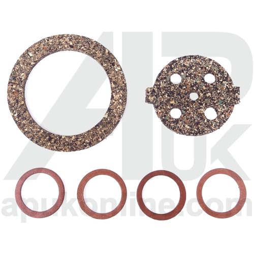 Bowl Type Fuel Tap Gasket Repair Kit Cork Replacement for Massey Ferguson TE20 TED Tractor