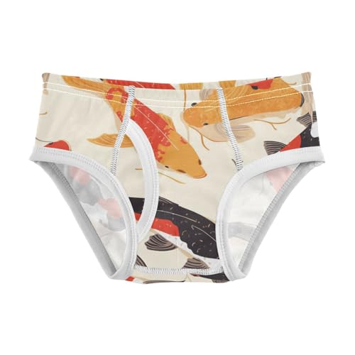 KLL Seamless Pattern Oil Painting Toddler Boys Pure Cotton Nighttime Underwear Cute Undies