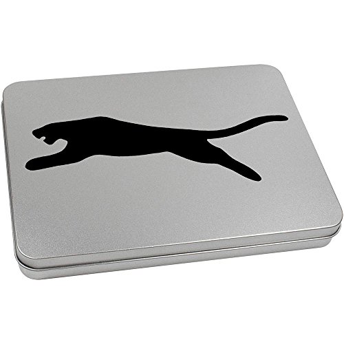 Azeeda 220mm 'Panther Leap' Metal Hinged Tin/Storage Box (TT00083943)