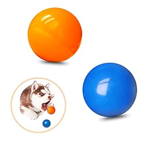 Dog Balls Puppy Chew Toys for Teething,Small Solid Rubber Bouncy Balls for Dogs,100% Safe & Non-Toxic,Floating Dog Toy Balls for Small Medium Dogs Aggressive Chewers to Fetch,Chew, Play.